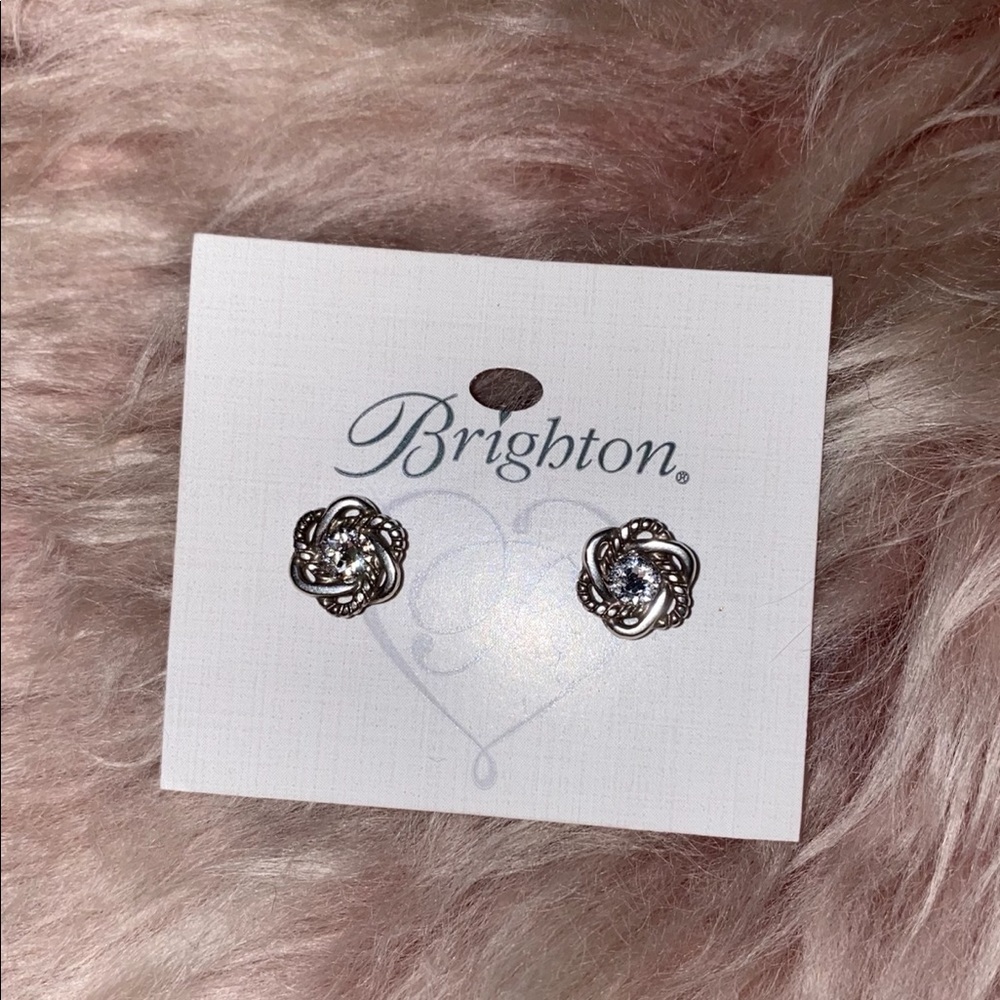 NWT—Brighton Love Knot Stud Earrings